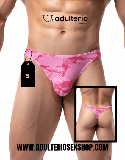 JOCKSTRAP ROSA MILITAR TALLA S