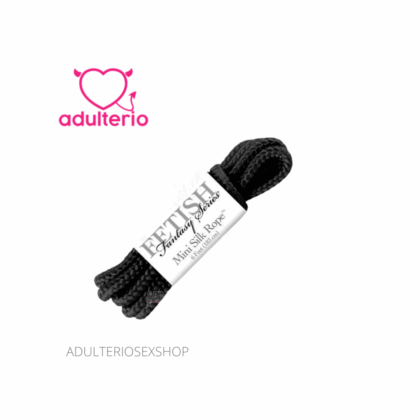 FETISH FANTASY SERIES MINI SILK ROPE – BLACK