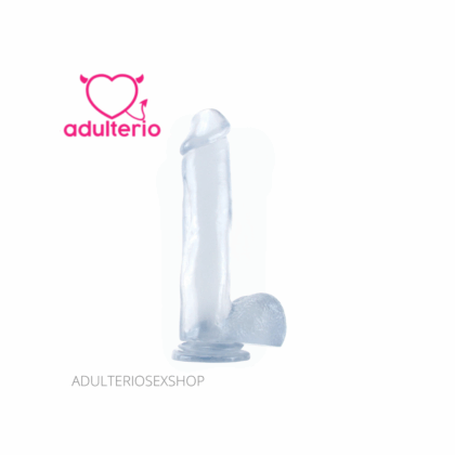 MEGA DILDO RUBBER BASIX 14" - COPA DE SUCCION - CLEA