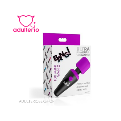 BANG! 10X Ultra Powerful Silicone Mini Wand - Purple