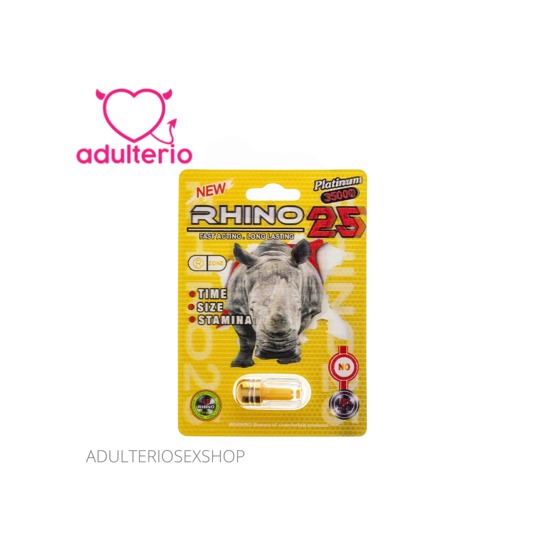 RHINO 25 PLATINUM 35000 SEXUAL SUPPLEMENT