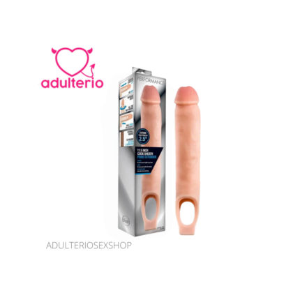 PERFORMANCE – 11.5″ COCK SHEATH PENIS EXTENDER – VANILLA