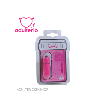 Mini Bullet Serotonina Bala Vibradora Compacta y Discreta Rosado