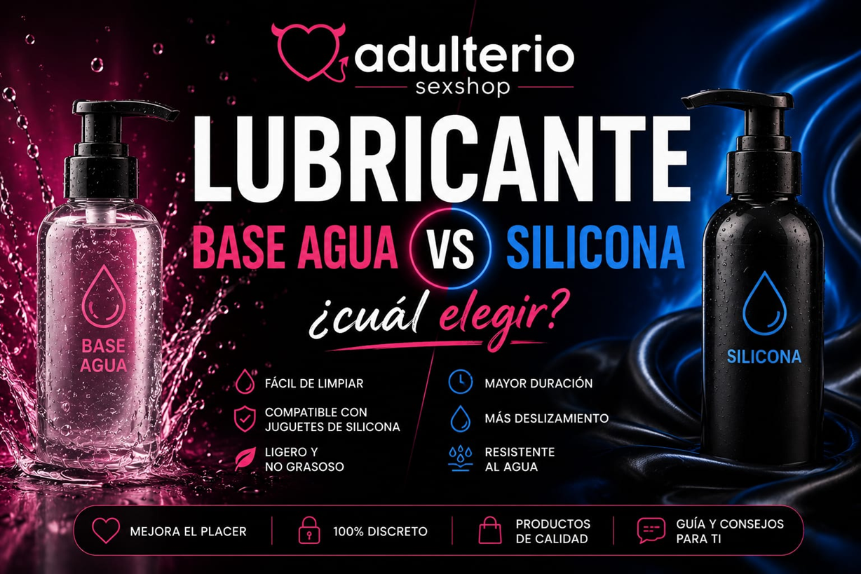 Lubricante base agua vs silicona: ¿cuál elegir?