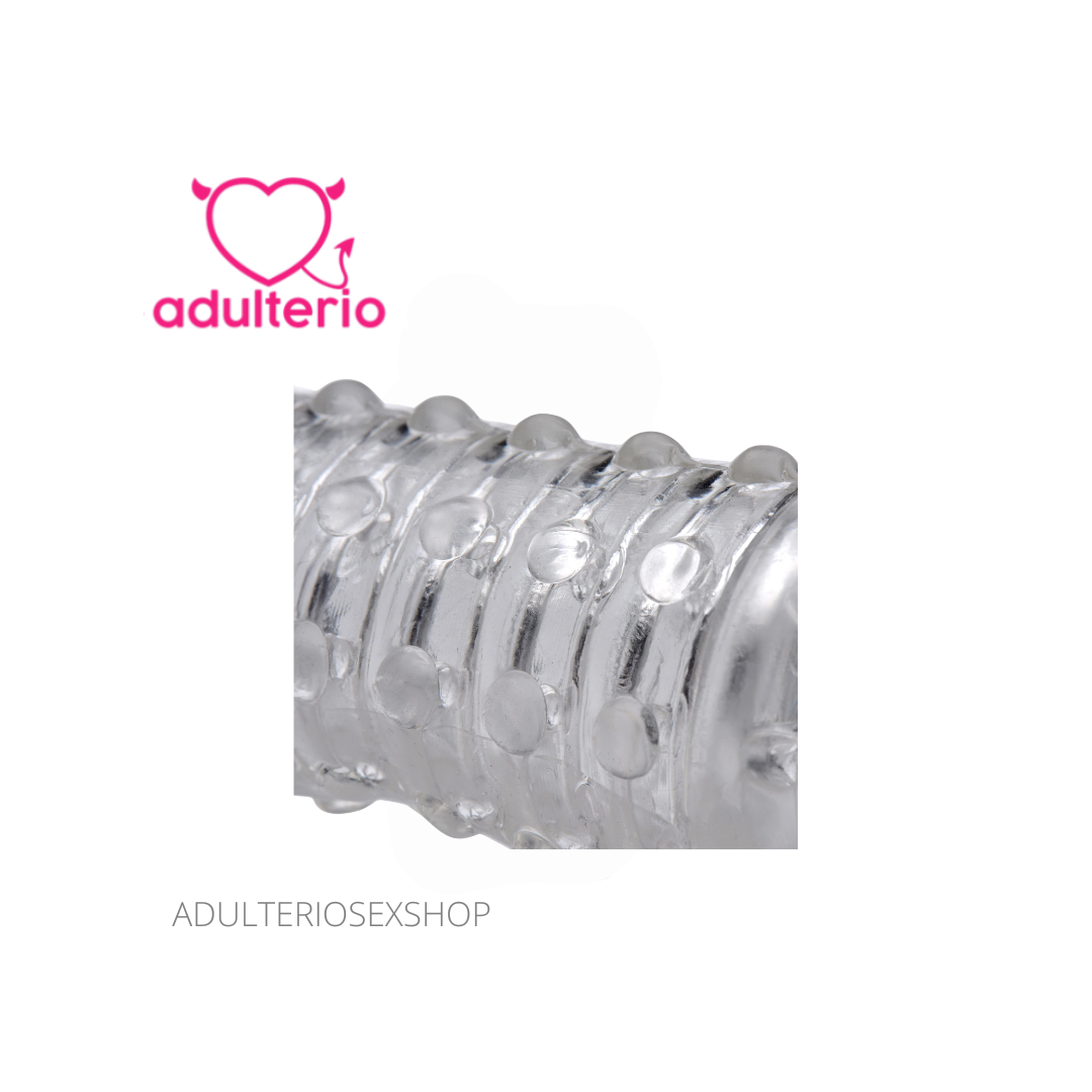 Penis Enhancer Sleeve | Funda Extensora Pene Transparente 1.5" - Imagen 2