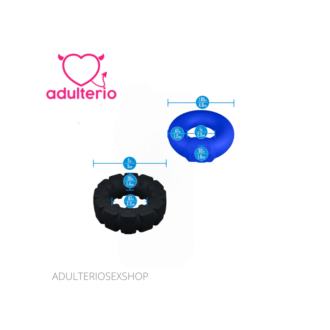 Multi Cock Ring | Anillo Múltiple de Silicona para Pene - Imagen 3