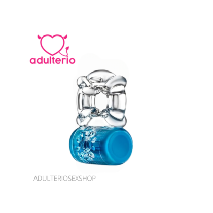 Play With Me C-Ring Blue | Anillo Vibrador Recargable azul