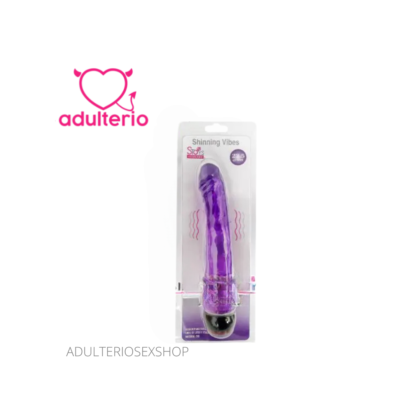 Vibrador SHINNING VIBES 23.5 cm Purple – Vibrador para Adultos