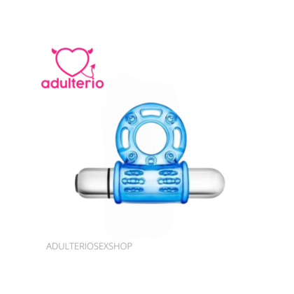 STAY HARD Vibrating Bull Ring Blue – Anillo Vibrador para Pene