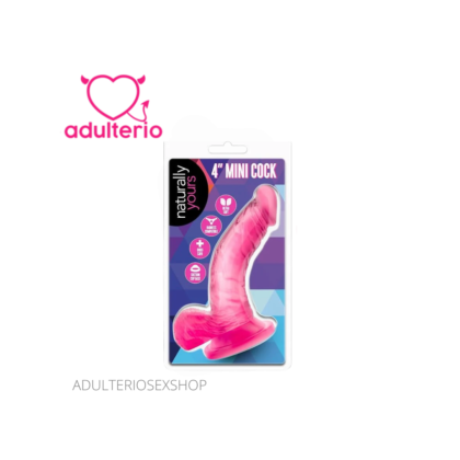 Naturally Yours 4" Mini Dildo de Cristal Amatista Elegante
