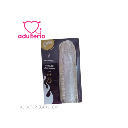 Funda Texturizada para pene Crystal Buggy | Sleeve Íntimo