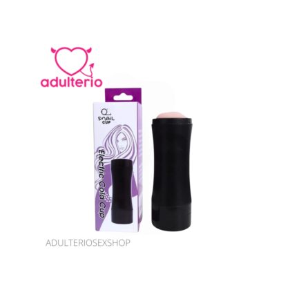 Masturbador Masculino con Vibración Electric Cola Cup X One Negro