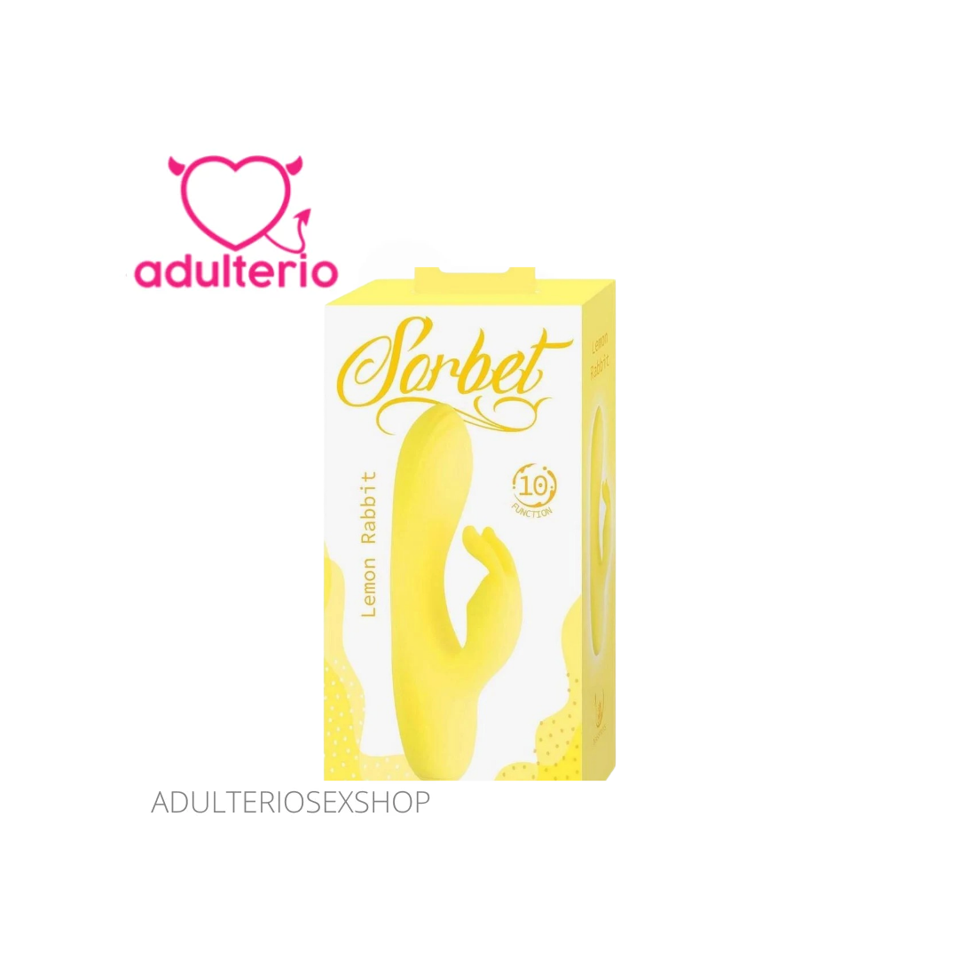 Vibrador Conejito Recargable Sorbet Lemon | Discreto y Silencioso - Imagen 3